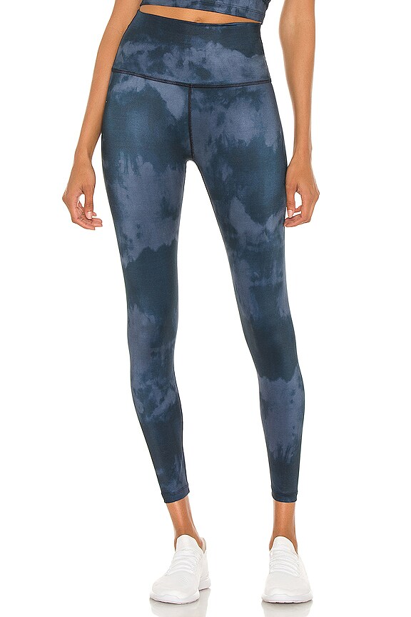 view 1 of 4 Lux High Waisted Midi Legging in Stellar Blue Cloud