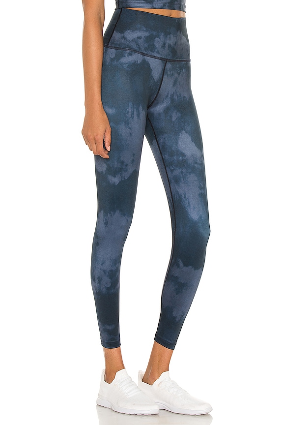 view 2 of 4 Lux High Waisted Midi Legging in Stellar Blue Cloud