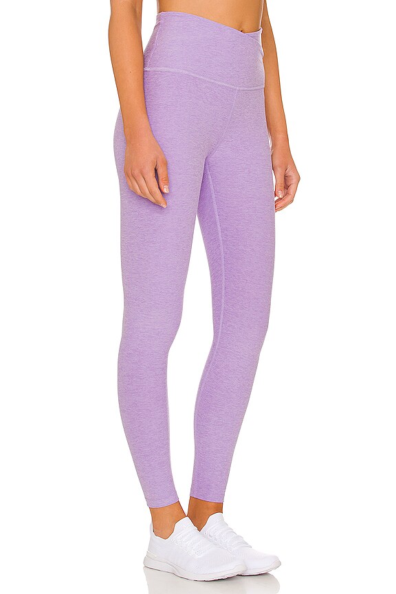 view 2 of 4 LEGGINGS SPACEDYE AT YOUR LEISURE MIDI in Crisp Lavender Heather