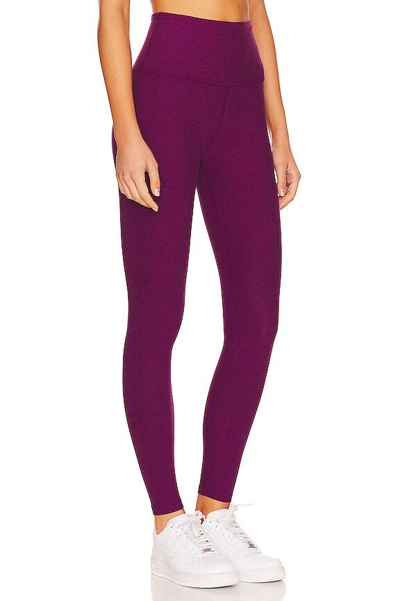 view 2 of 4 Caught in the Midi High Waisted Legging in Aubergine Beet