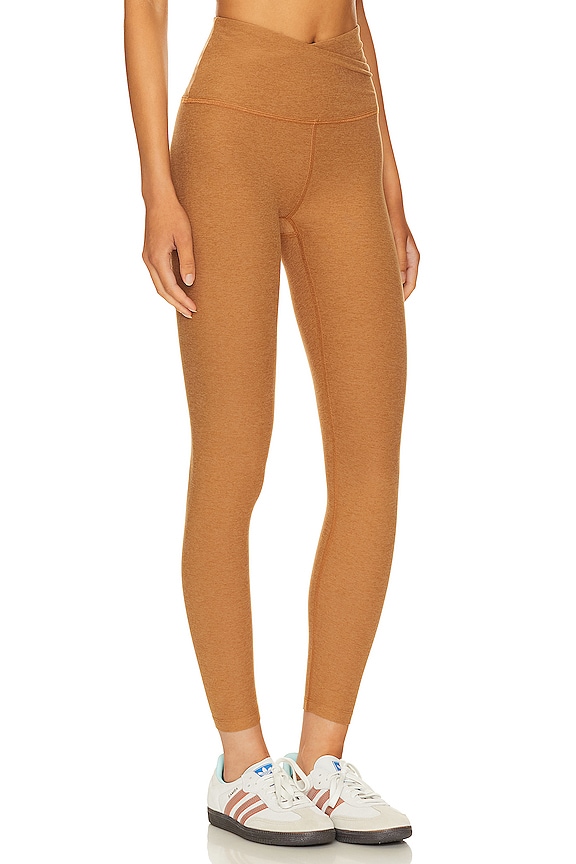 view 2 of 4 Spacedye At Your Leisure High Waisted Midi Legging in Toffee