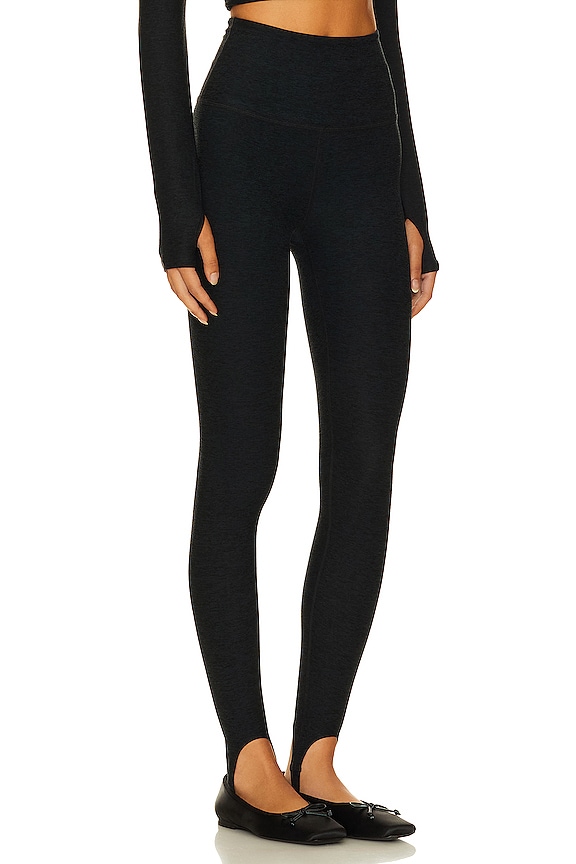 view 2 of 5 Spacedye Well Rounded Stirrup Legging in Darkest Night