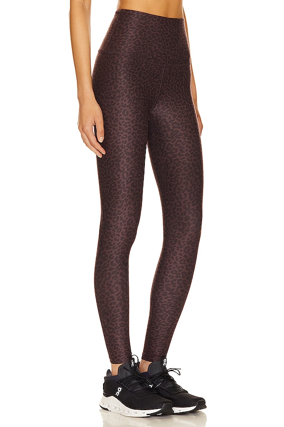 view 2 of 4 SoftMark High Waisted Midi Legging in Charcoal Leopard
