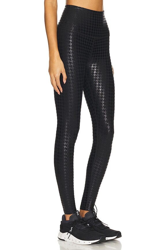 view 2 of 6 CAUGHT IN THE MIDI HIGH WAISTED レギンス in Houndstooth Black