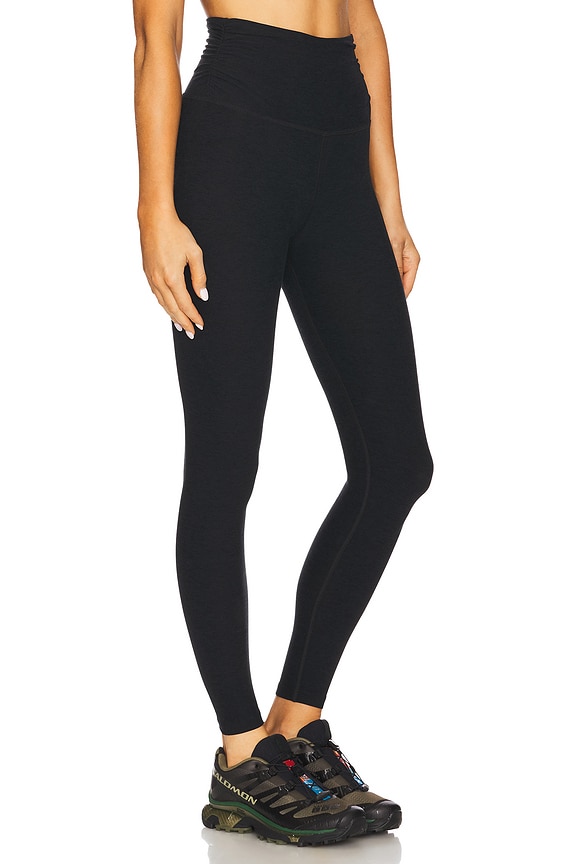 view 2 of 6 Spacedye Raise The Barre Shirred Legging in Darkest Night