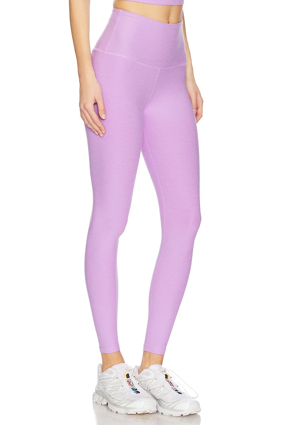 view 2 of 6 LEGGINGS TAILLE HAUTE SPACEDYE CAUGHT IN THE MIDI in Lilac Petal Heather