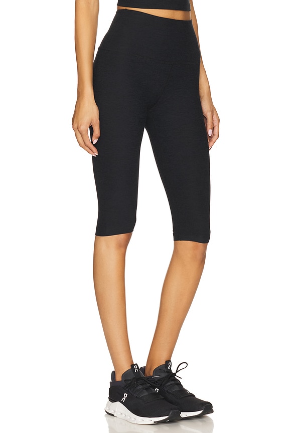 view 2 of 6 High Waisted Pedal Pusher Legging in Darkest Night