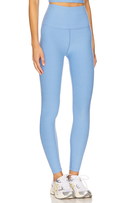 view 2 of 6 LEGGINGS MIDI DE CINTURA ALTA SPACEDYE in Flower Blue Heather