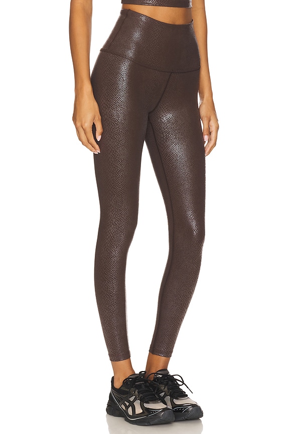 view 2 of 6 Power Shine High Waisted Midi Legging in Viper Espresso