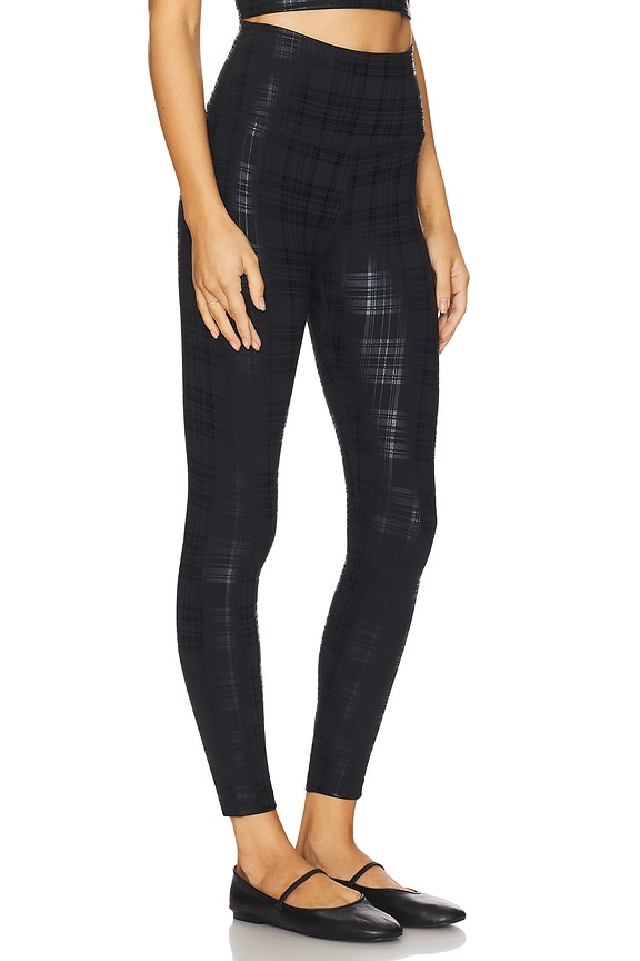 view 2 of 6 LEGGINGS in Plaid Foil Black