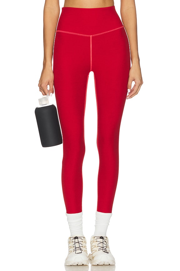 view 1 of 6 Spacedye Ready Midi Legging in Holly Red Heather
