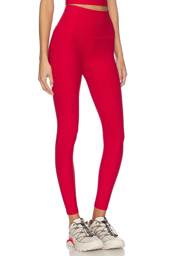 view 2 of 6 Spacedye Caught in The Midi High Waisted Legging in Holly Red Heather