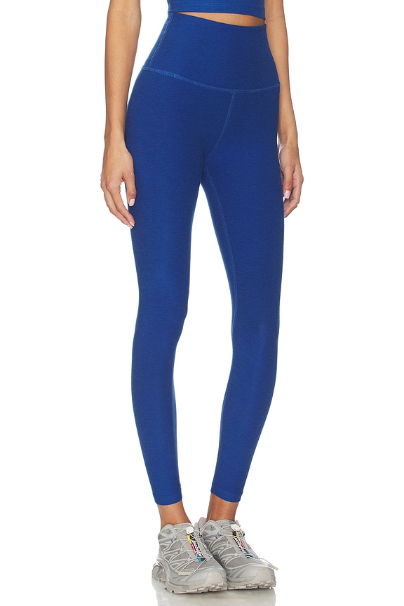view 2 of 6 Spacedye Leggings in Marine Blue Heather