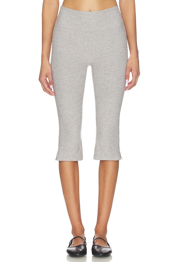 view 1 of 6 Spacedye Cropped Leggings in Silver Mist