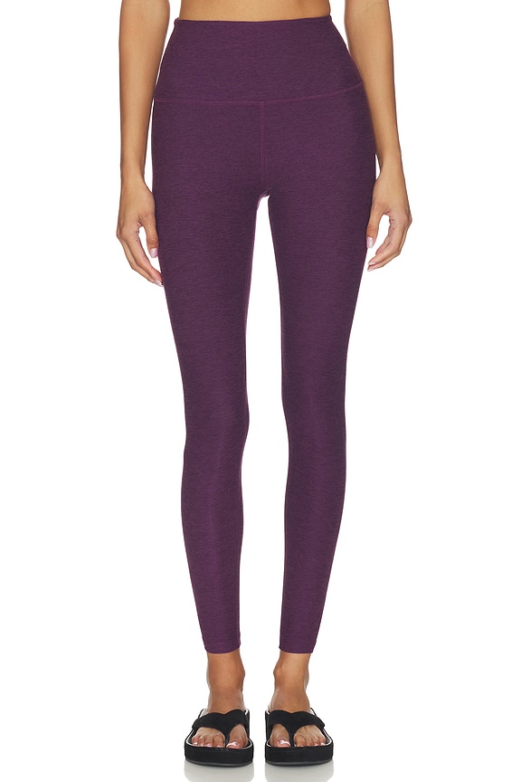 view 1 of 6 Spacedye Leggings in Brilliant Blackberry Heather