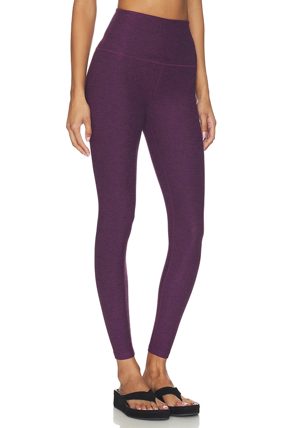 view 2 of 6 Spacedye Leggings in Brilliant Blackberry Heather