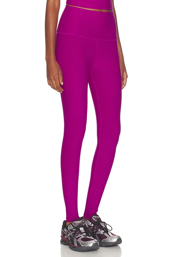view 2 of 6 LEGGINGS TAILLE HAUTE SPACEDYE CAUGHT IN THE MIDI in Berry Bliss Heather