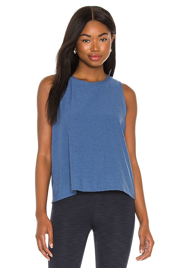 view 2 of 5 Balance Muscle Tank in Washed Denim