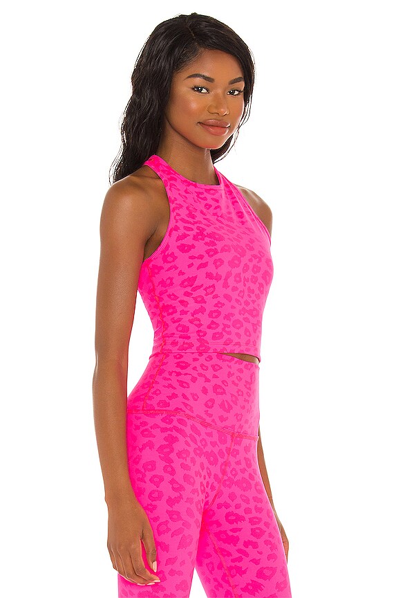 view 2 of 4 Studio Cropped Tank in Electric Pink Heather