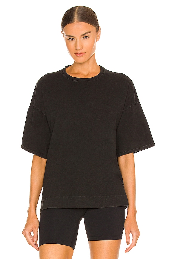 view 1 of 4 Sweat Boyfriend Tee in Washed Black