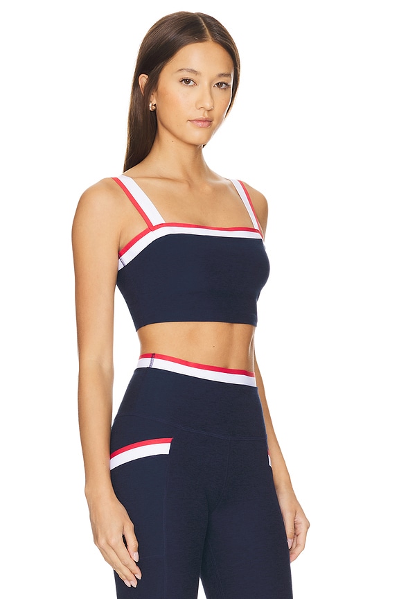 view 2 of 4 Spacedye Sea You There High Cropped Tank in Nocturnal Navy