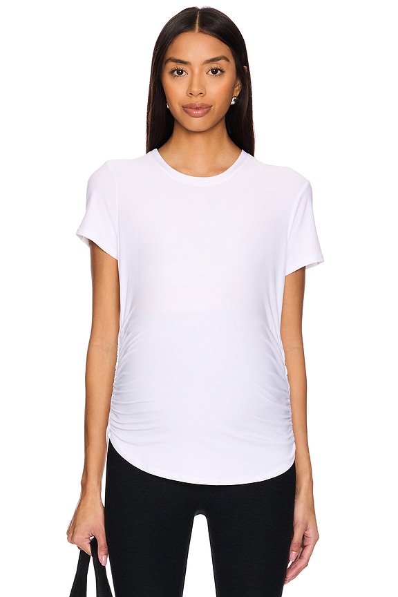 view 2 of 5 Featherweight One & Only Maternity Tee in Cloud White