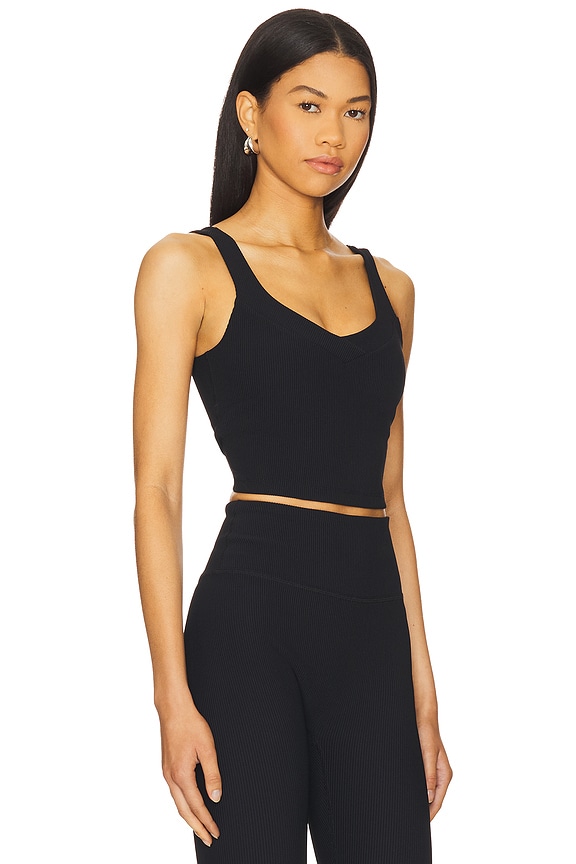view 2 of 4 Impulse Cropped Tank Top in Black Onyx