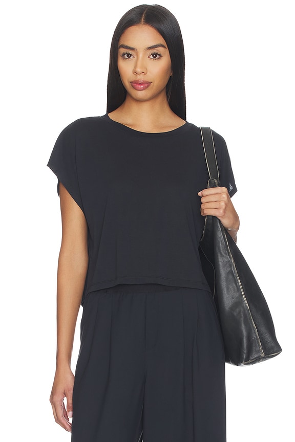 view 1 of 4 Studio Luxe Cropped Tee in Black