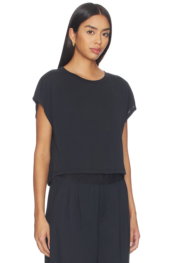view 2 of 4 Studio Luxe Cropped Tee in Black