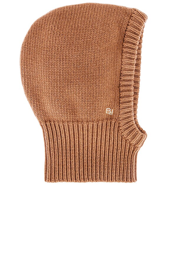 view 2 of 3 SNOOD WITH HOOD 비니 in Mocha