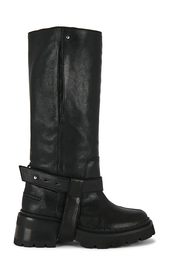 view 1 of 5 Yaka Boot in Black Distressed Leather