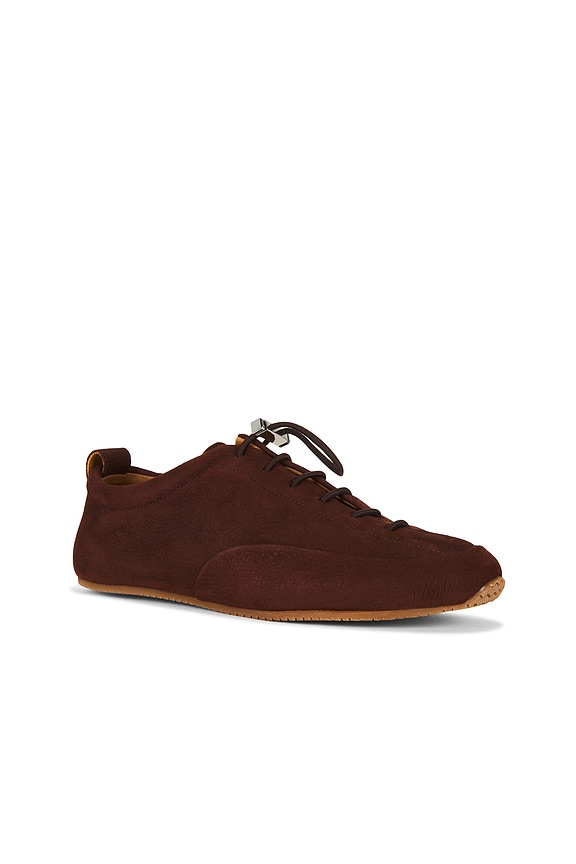view 2 of 6 Prudent Sneaker in Honey Mahogany Grain Nubuck Leather