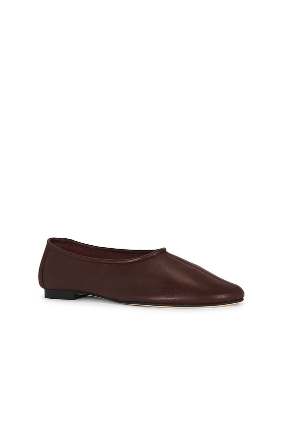 view 2 of 5 ZAPATO PLANO PRUDENCE in Honey Mahogany Nappa Leather