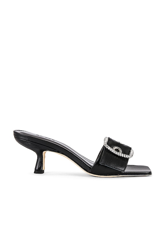 BY FAR Davina Sandal in Black | REVOLVE