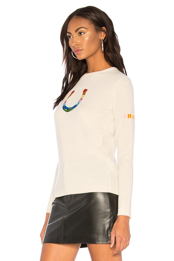 view 2 of 4 Horseshoe Rainbow Sweater in Cream