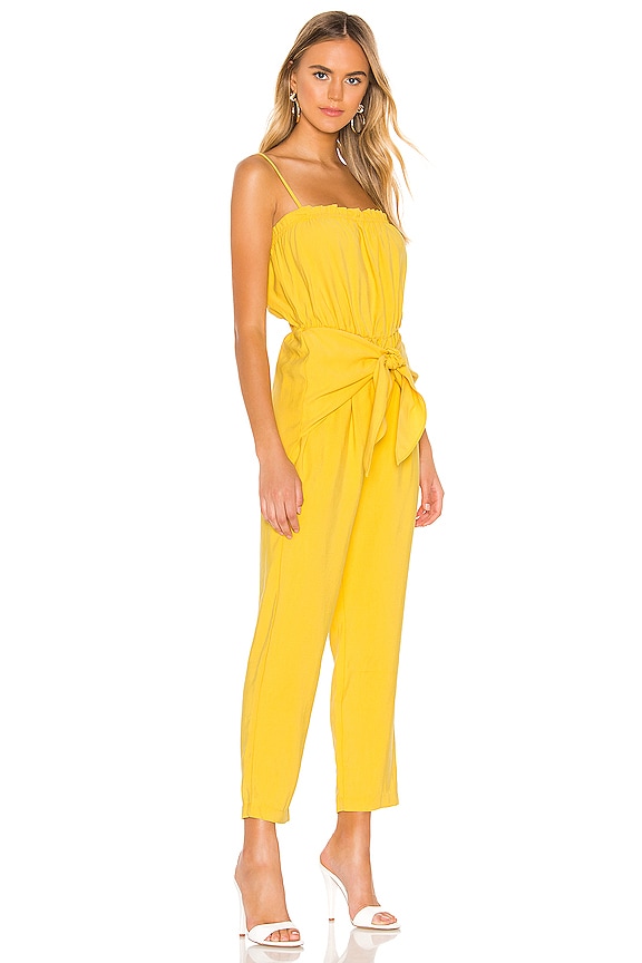 view 2 of 3 Strapless Jumpsuit in Yellow