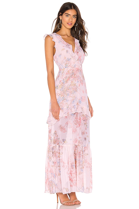 view 2 of 3 Ruffle Maxi Dress in Light Pink