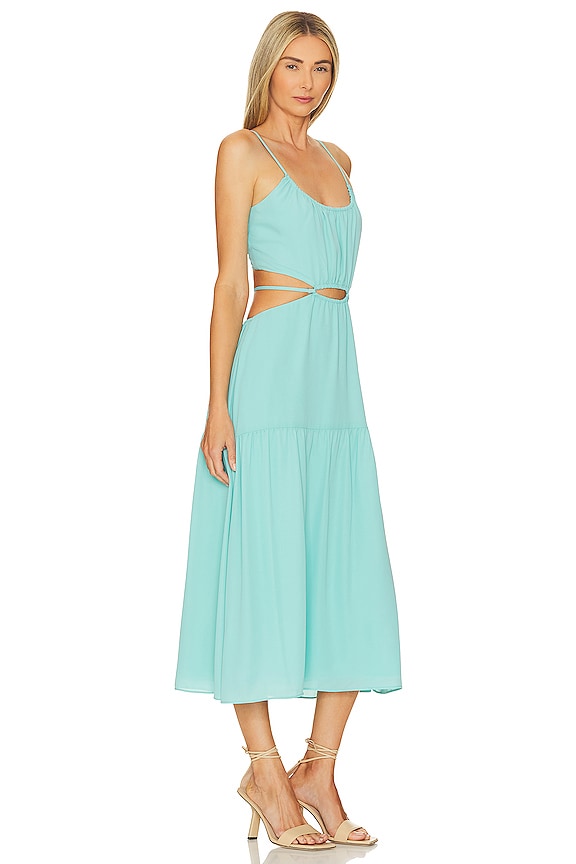 view 2 of 3 Tiered Dress in Aqua