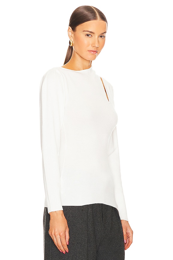 view 2 of 4 SUÉTER CON ABERTURA in Marshmallow