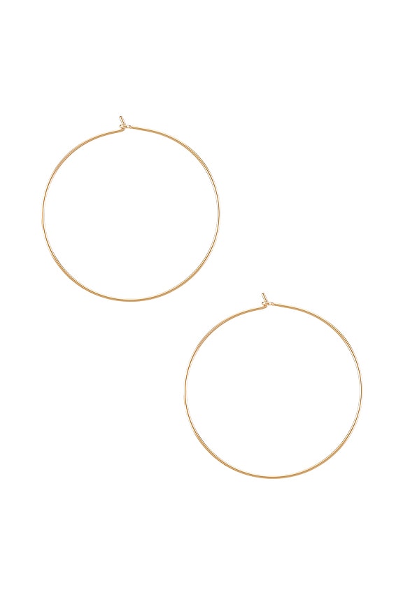 view 2 of 2 BOUCLES D'OREILLES SMALL HOOP in Gold