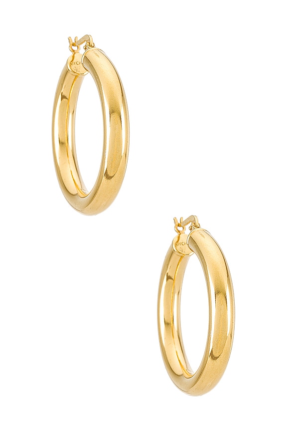 BYCHARI Sade Hoop Earings in Gold | REVOLVE