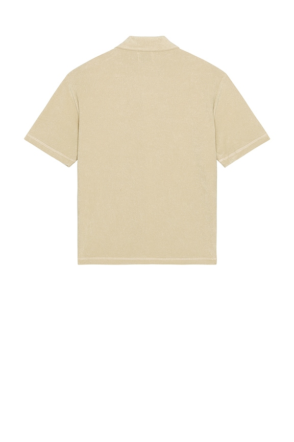 view 2 of 4 Sand Terry Full Zip Tour Shirt in Brown