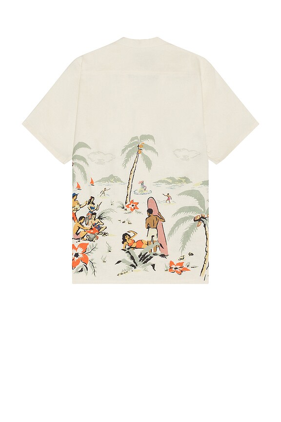 view 2 of 3 Trippin' Beach Camp Shirt in Natural