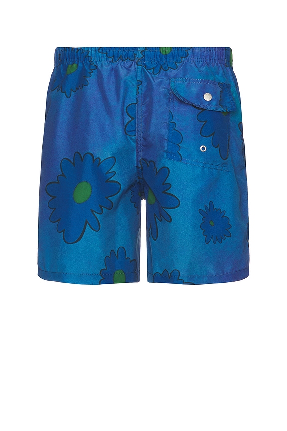 view 2 of 4 Swim Trunk in Sapphire Bloomscape