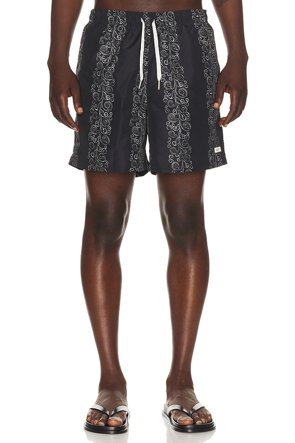 view 1 of 4 SHORT DE BAIN in Black