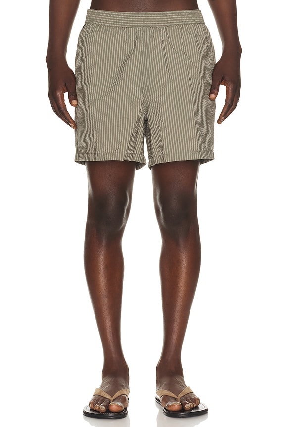 view 1 of 5 SHORT DE BAIN in Grey