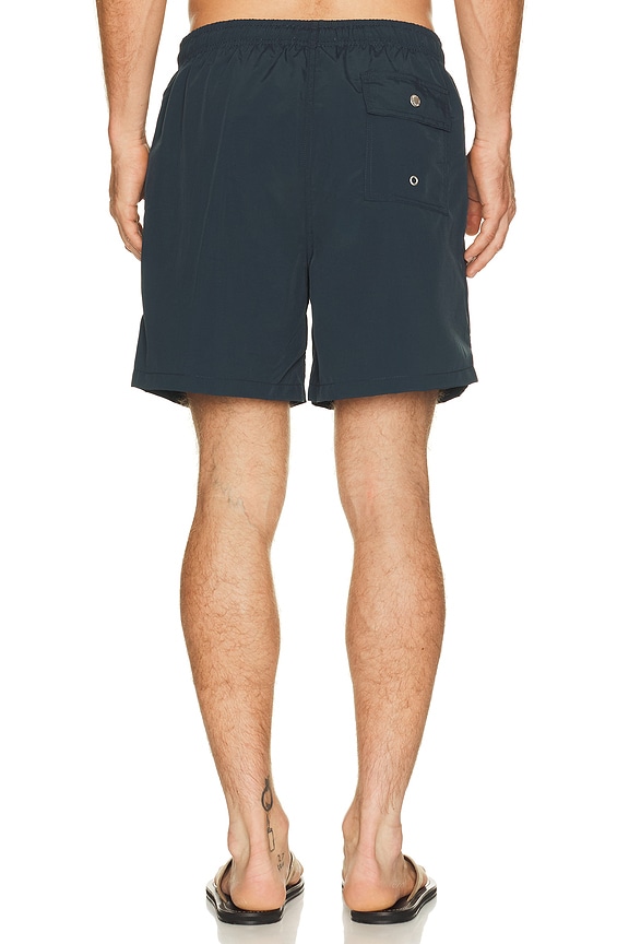 view 2 of 5 Solid Swim Trunk in Navy