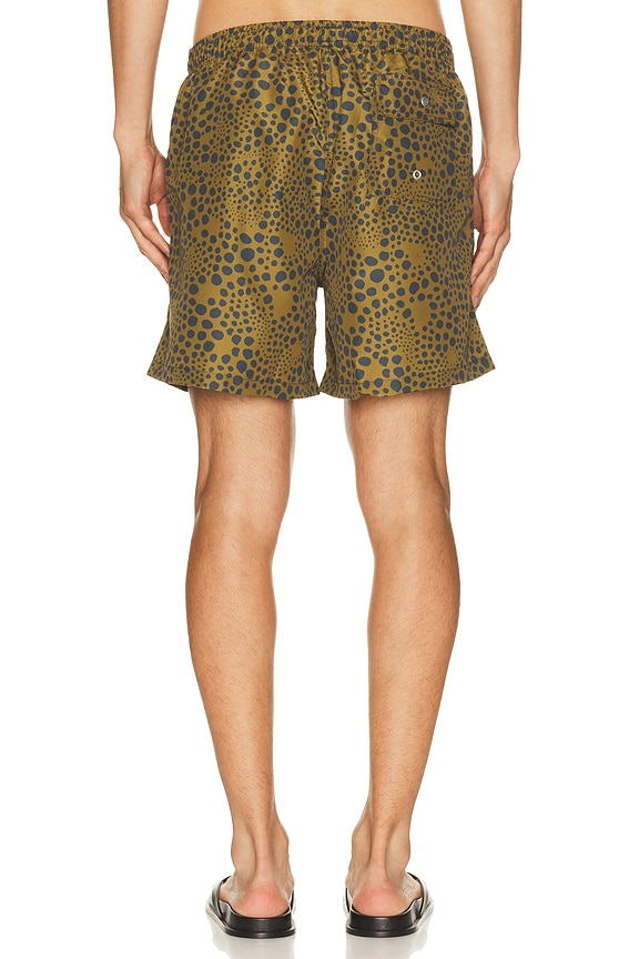 view 2 of 5 Croc Speckle Swim Trunk in Brown
