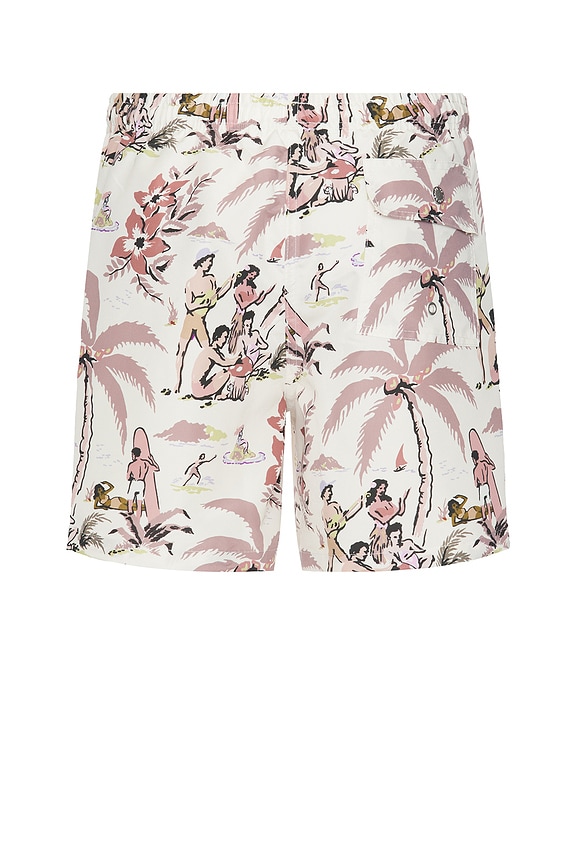 view 2 of 3 Trippin' Beach Swim Trunk in Khaki