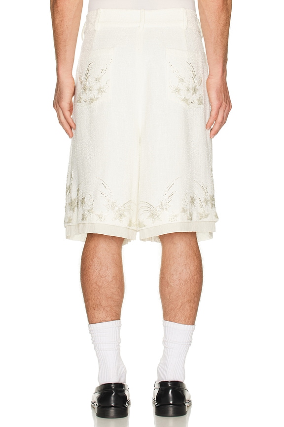 view 2 of 5 Layered Hexa Shorts in White